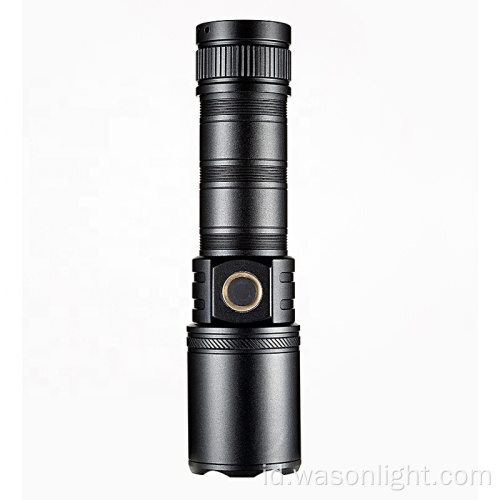 Wason 2023 New End High End 1000 Lumens Waterproof Type-C Torch Rechargeable Light Light Zoomable Long Long Long EDC Senter darurat